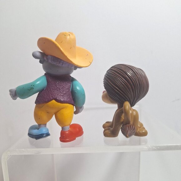 JoJos Circus Goliath Lion Sheriff Cowboy PVC Clown Figures Vintage - Picture 3 of 12